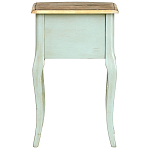 Прикроватная тумба из массива березы светло-бирюзовая Montmartre Provence Bedside Table варинант исполнения - 7 | Loft Concept в Грозном