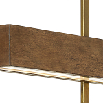 Люстра линейная прямоугольная Wooden Straight Shapes варинант исполнения - 1 | Loft Concept в Грозном