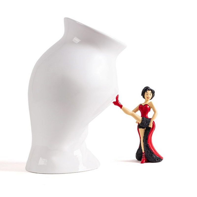 Ваза Seletti Circus Белый Красный Черный в Грозном | Loft Concept 