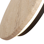 Бра с круглым плафоном из травертина Shaw Marble Lighting варинант исполнения - 2 | Loft Concept в Грозном