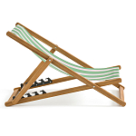 Шезлонг из акации и ткани Argentina варинант исполнения - 5 | Loft Concept в Грозном