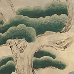 Обои ручная роспись Bamboo River Blossom Original colourway on Brushed Gold gilded paper варинант исполнения - 1 | Loft Concept в Грозном