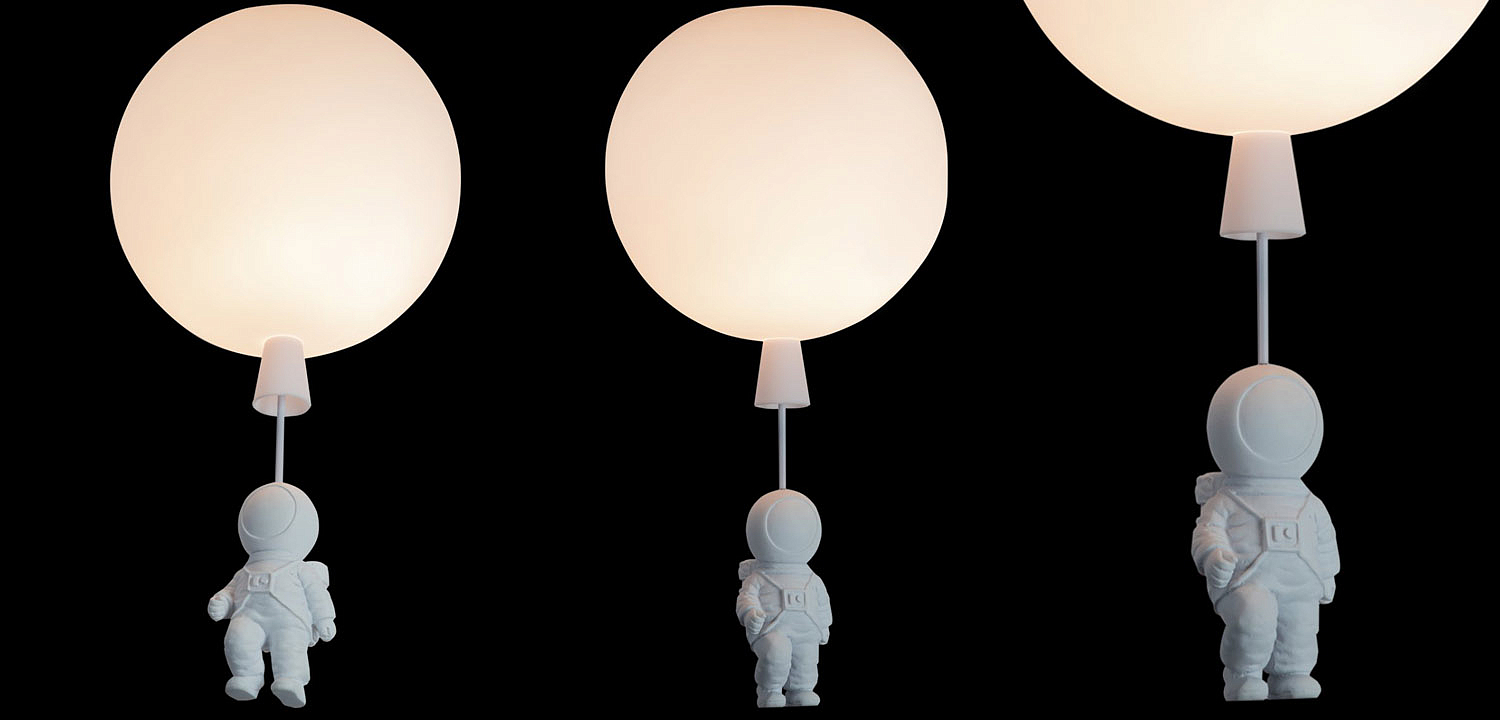 Потолочный светильник Cosmonaut white ball Потолочный светильник Cosmonaut white ball - Loft-Concept в Грозном