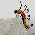 Статуэтка фантастический фрукт Exotic Tropical Fruit orange and white 67 варинант исполнения - 3 | Loft Concept в Грозном