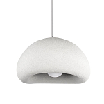 Подвесной светильник с куполообразным белым фактурным абажуром Sergey Makhno варинант исполнения - 1 | Loft Concept в Грозном