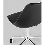 Офисный стул на металлическом основании EGGERY Black пластик варинант исполнения - 3 | Loft Concept в Грозном