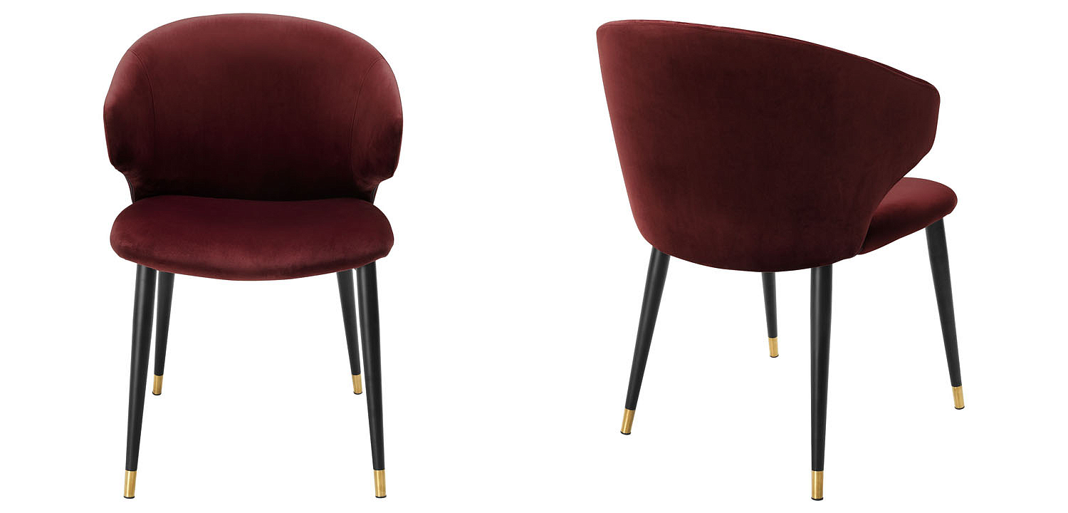 Стул Eichholtz DINING CHAIR VOLANTE burgundy Стул Eichholtz DINING CHAIR VOLANTE burgundy - Loft-Concept в Грозном