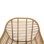 Стул с ротанговым плетением Wicker Half Chair с подлокотниками варинант исполнения - 4 | Loft Concept в Грозном
