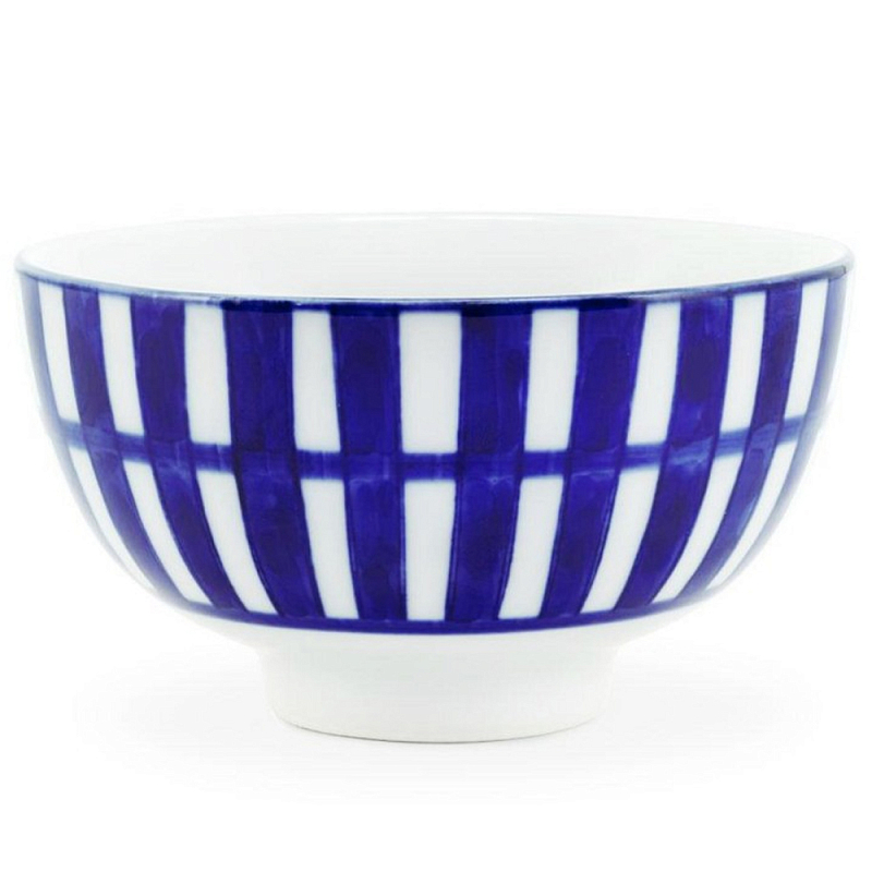Салатник Cup Chino Белый Синий Салатник Cup Chino Белый Синий в Грозном | Loft Concept