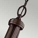 Люстра подвесная с двойным круглым плафоном из органзы и матового стекла Kichler варинант исполнения - 7 | Loft Concept в Грозном