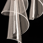 Люстра каскадная с 10-ю прозрачными плафонами Wave Line варинант исполнения - 9 | Loft Concept в Грозном