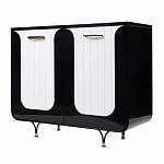 Черно-белый распашной комод Accordo варинант исполнения - 2 | Loft Concept в Грозном