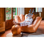 Дизайнерский кожаный пуф в виде бейсбольного мяча Poltronova Joe Ball Pouf варинант исполнения - 9 | Loft Concept в Грозном