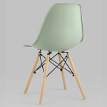 Пластиковый стул на ножках из массива бука Eames Mint варинант исполнения - 5 | Loft Concept в Грозном