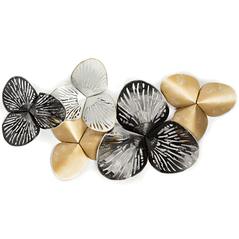 Панно настенное Blank Sheet Petal Золотой Серебряный Панно настенное Blank Sheet Petal Золотой Серебряный в Грозном | Loft Concept