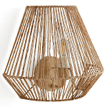 Бра с плетенным из пеньки абажуром Jutti H25 см варинант исполнения - 1 | Loft Concept в Грозном