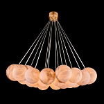 Люстра подвесная круглая с сферическими плафонами из натурального камня Glowing Spheres варинант исполнения - 1 | Loft Concept в Грозном