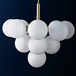 Люстра круглая со стеклянными сферами Maleficent варинант исполнения - 1 | Loft Concept в Грозном