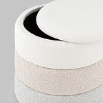 Пуф Three Colors в ткани букле из трех цветов  варинант исполнения - 4 | Loft Concept в Грозном