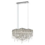 Люстра подвесная с металлическими цепочками и изогнутыми металлическими дугами 72 см Atlantis Chain варинант исполнения - 2 | Loft Concept в Грозном