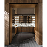 Кухонный гарнитур из массива дуба и камня Ratio Dada Engenereed варинант исполнения - 5 | Loft Concept в Грозном