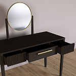 Туалетный Стол с зеркалом Primo Темный орех варинант исполнения - 7 | Loft Concept в Грозном