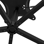 Стул с мягкой черной обивкой из велюра и подъемно-поворотным механизмом на колесиках Harper Black варинант исполнения - 6 | Loft Concept в Грозном