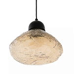 Подвесной светильник с янтарным фактурным плафоном Lamp with Frozen Glass Effect варинант исполнения - 1 | Loft Concept в Грозном