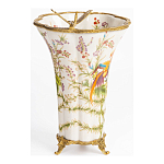 Ваза из фарфора с бронзовой стрекозой  Paradise Dragonfly варинант исполнения - 2 | Loft Concept в Грозном