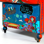 Кресло "Умный Умник" Rick and Morty graffiti chair натуральная кожа  варинант исполнения - 8 | Loft Concept в Грозном