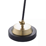 Настольная лампа с наклонным корпусом и подвижным плафоном в сочетании золотистого и чёрного цвета Work Surface Light варинант исполнения - 5 | Loft Concept в Грозном