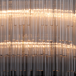 Люстра круглая с прозрачными стеклянными трубками Nembus варинант исполнения - 4 | Loft Concept в Грозном