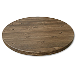 Стол журнальный c коричневой круглой столешницей на трех металлических ножках Charm Coffee Table варинант исполнения - 2 | Loft Concept в Грозном