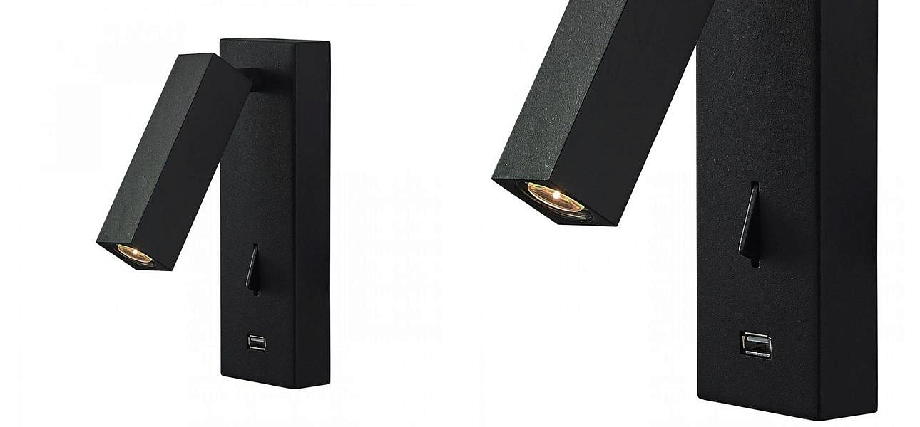 Бра Chelsom WALL LED DOCK Black USB Бра Chelsom WALL LED DOCK Black USB - Loft-Concept в Грозном