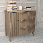 Комод коричневого цвета с 3-мя ящиками Harper Line варинант исполнения - 2 | Loft Concept в Грозном