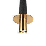 Подвесной светильник с узким цилиндрическим плафоном и золотым металлическим декором Concrete Pipe варинант исполнения - 6 | Loft Concept в Грозном