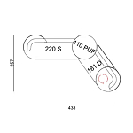 Угловой диван Calypso с поворотным механизмом и пуфом   варинант исполнения - 7 | Loft Concept в Грозном