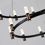 Люстра подвесная с двумя круглыми ярусами и цилиндрическими плафонами Arnaut Light варинант исполнения - 5 | Loft Concept в Грозном