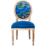 Стул из натурального бука с цветочным принтом Impressionism in Art варинант исполнения - 1 | Loft Concept в Грозном