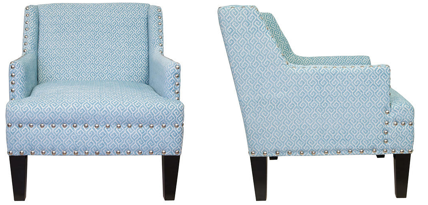 Кресло Fabio Armchair Velour blue Кресло Fabio Armchair Velour blue - Loft-Concept в Грозном