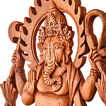 Панно из дерева Ганеша Panel With Animals варинант исполнения - 2 | Loft Concept в Грозном