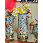 Ваза с птичкой из фарфора с бронзовыми элементами Garden of Eden варинант исполнения - 8 | Loft Concept в Грозном