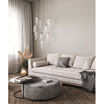 Люстра каскадная с 10-ю прозрачными плафонами Wave Line варинант исполнения - 12 | Loft Concept в Грозном