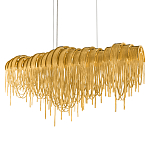 Люстра подвесная с металлическими дугами и длинными цепочками 115 см Atlantis Chain варинант исполнения - 1 | Loft Concept в Грозном