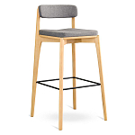 Барный стул из массива ясеня Elegant Ash Shape варинант исполнения - 2 | Loft Concept в Грозном