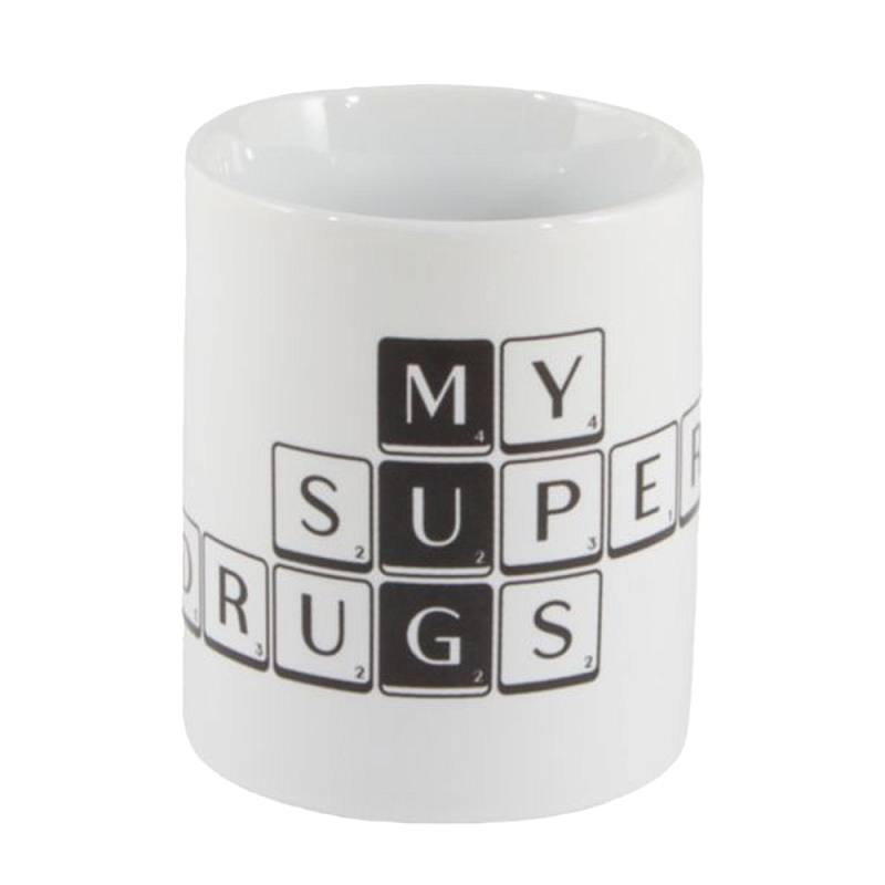 Кружка Seletti Tiles and Tales Mug Белый Черный Кружка Seletti Tiles and Tales Mug Белый Черный в Грозном | Loft Concept
