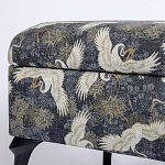 Банкетка с принтом из журавлей Crane варинант исполнения - 3 | Loft Concept в Грозном