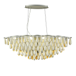 Люстра с подвесками в форме капель на серебристом каркасе Raindrop варинант исполнения - 1 | Loft Concept в Грозном