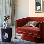 Приставной столик черного цвета AMORPHOUS варинант исполнения - 5 | Loft Concept в Грозном