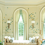 Обои ручная роспись Gingko Colourway SC-237 on grey painted Xuan paper варинант исполнения - 1 | Loft Concept в Грозном